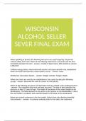 Wisconsin Alcohol Seller Sever Final Exam