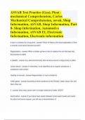 Latest ASVAB Test Picat - mechanical Comprehension, Shop Information, Automotive Information ,Electronic Information Questions and Answers