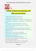 CIBTAC Written Exam Questions with 100% Correct Answers