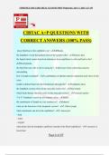 CIBTAC A+P QUESTIONS WITH CORRECT ANSWERS (100% PASS)