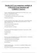 Florida ALF Core competency multiple ch UPDATED Exam Questions and  CORRECT Answers