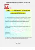 FSBPT 2.2 Exam Practice Questions and Answers (100% Correct)