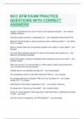 NCE/NCC PRACTICE TEST #1 QUESTIONS WITH CORRECT ANSWERS