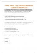 Lindsey Jones G Exam / Revised Questions and Answers / Guaranteed Pass