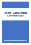 INC3701 ASSIGNMENT 5 ANSWERS 2024