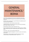 GENERAL MAINTENANCE/ BOMA