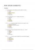 EOC COSC Final Study Guide