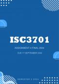 ISC3701 Assignment 4 2024 | Due 17 September 2024