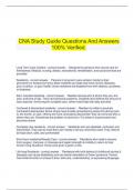  CNA Study Guide Questions And Answers 100% Verified.