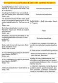 Derivative Classification Exam with Verified Answers