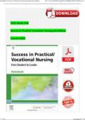 Test Bank for Success in Practical Vocational Nursing 9th Edition by Knecht Complete ALL Chapters 1-42 LATEST EDITION 2024 PDF INSTANT DOWNLOAD ISBN:9780323396059