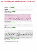 EKG Clep Test 2024/2025 | 100% Expert Verified Correct Answers