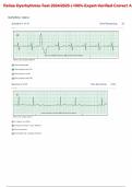 Relias Dysrhythmia Basic A Test 2024/2025 | 100% Expert Verified Correct Answers