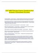   CST NBSTSA App Exams Questions And Answers Guaranteed Success.