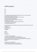 AORN questions and correct answers (elaborations) with 100% accurate , verified , latest fully updated , 2024/2025 ,already passed , graded a+, complete solutions guarantee distinctions rationales| 5-star rating