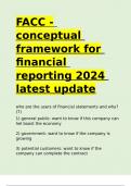 FACC - conceptual framework for financial reporting 2024 latest update