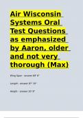 Air Wisconsin Systems Oral Test Questions as emphasized by Aaron