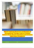 NBCOT Certification of Occupational Therapy Code of Conduct Midterm Exam Review Questions and Answers 100% Pass | Graded A+