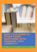 EHST 2110 EXAM #2 STUDY GUIDE QUESTIONS WITH ANSWERS 100% CORRECT!!