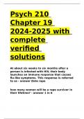 Psych 210 Chapter 19 2024-2025 with complete verified solutions