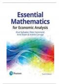 Essential Mathematics for Economic Analysis 6th edition   