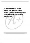 AZ 104 RENEWAL EXAM  QUESTION AND ANSWER  UPDATED 2023 az-104-renewalexam-question-and-answerupdated-2023