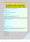 Mendelian Genetics Exam Practice Questions and Answers (100% Pass)