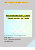 Mendelian Genetics Review 2024 with Complete Solutions (New Update)