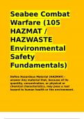 Seabee Combat Warfare (105 HAZMAT HAZWASTE Environmental Safety Fundamentals)