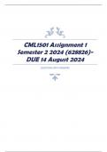 CML1501 Assignment 1 Semester 2 2024 (628826)- DUE 14 August 2024