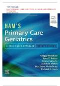 Test Bank For Ham’s Primary Care Geriatrics: A Case-Based Approach 7th Edition By Richard J. Ham|  All Chapters 1-54| LATEST 