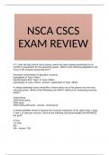 NSCA CSCS EXAM REVIEW