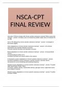 NSCA-CPT FINAL REVIEW