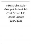 NIH Stroke Scale Group A Patient 1-6 (Test Group A-F) Latest Update 2024/2025