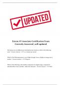 Extron AV Associate Certification Exam Correctly Answered_well updated