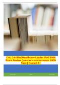 IAHCSMM Certified Healthcare Leader CHL  :-2024-2025 - EXAM PREPARATIONs COMPILATION BUNDLE  100% GUARANTEED SUCCESS