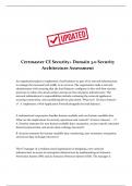 Certmaster CE Security+ Domain 3.0 Security Architecture Assessment