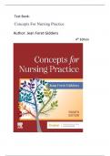 Test Bank for Concepts for Nursing Practice 4th Edition by Jean Foret Giddens|| Latest Edition || All Chapters  1-57