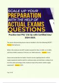 Practice test PSI/ 216 Qs with Certified Ans/ 2024-2025. 