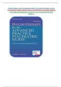 PSYCHOTHERAPY FOR THE ADVANCED PRACTICE PSYCHIATRIC NURSE: A HOW-TO GUIDE FOR EVIDENCE-BASED PRACTICE 3RD EDITION BY KATHLEEN WHEELER |TEST BANK GUIDE 2024/2025| CHAPTER 1-24 WITH VERIFIED ANSWERS| RATED A+