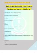 Rosh Review- Endocrine Exam Practice Questions and Answers (Graded A+)