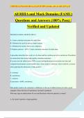 All RHIA and Mock Domains (FAMU) Questions and Answers (100% Pass) | Verified and Updated