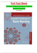 Textbook Of Basic Nursing 12th Edition 2024 Rosdahl Test Bank WITH ALL CHAPTERS INCLUDED AND UPDATED