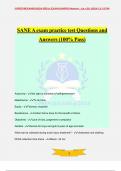 SANE A exam practice test Questions and Answers (100% Pass)