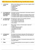 NCC Electronic Fetal Monitoring Certification Exam