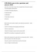 CPR-RQI exam review questions and answers 2024