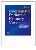 TEST BANK FOR BURNS' PEDIATRIC PRIMARY CARE 8TH EDITION BY MARY DIRKS/ 100% Approved Edition / Best of 2024/2025 Version/ All Chapters with Questions and Answers/ Graded A+ 