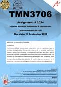 TMN3706 Assignment 4 (COMPLETE ANSWERS) 2024 (602623) - DUE 11 September 2024 