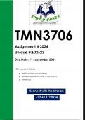 TMN3706 Assignment 4 (QUALITY ANSWERS) 2024