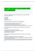 BSNC 1020 FINAL EXAM QUESTIONS AND ANSWERS